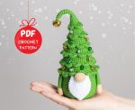 Crochet patterns Christmas tree gnome, Christmas amigurumi gnome pattern, Crochet winter gnome pattern, Christmas crochet gnome pattern - Image 5