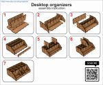 Laser Cut Desktop Organizer SVG DXF CDR Files (Digital Product) - Image 8