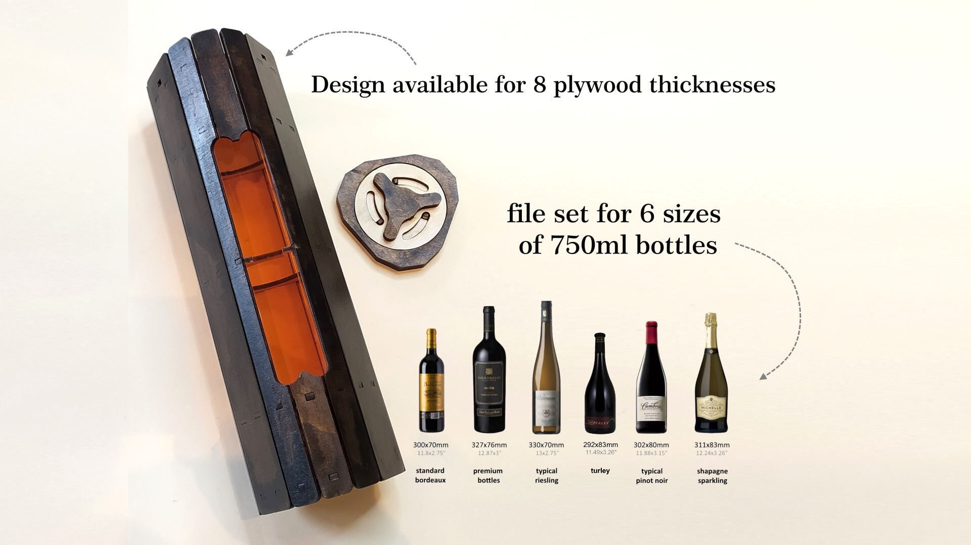 il_fullxfull.3537921220_tqs6.jpg Laser Cut Wine Gift Box, Plywood CNC Files (svg, pdf, cdr) - Image 1
