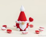 Crochet patterns gnome with heart, Valentine amigurumi gnome pattern, Valentine crochet gnome pattern, Crochet valentine gnome pattern - Image 9