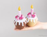 Crochet patterns Birthday gnome cupcake, Crochet gnome amigurumi pattern, Easter crochet food pattern, Crochet holiday gnome gift pattern - Image 9