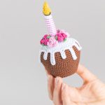 Crochet patterns Birthday gnome cupcake, Crochet gnome amigurumi pattern, Easter crochet food pattern, Crochet holiday gnome gift pattern - Image 4
