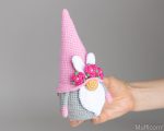 Crochet patterns Easter bunny gnomes with crochet flowers, Easter crochet carrot gnome amigurumi pattern, Crochet Easter gnomes patterns - Image 6