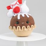 Crochet pattern Valentine pie, Cochet food pattern, Valentine day amigurumi pattern, Crochet Valentine gift pattern, Crochet cupcake pattern - Image 7