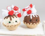 Crochet pattern Valentine pie, Cochet food pattern, Valentine day amigurumi pattern, Crochet Valentine gift pattern, Crochet cupcake pattern - Image 6