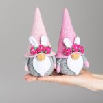 Crochet patterns Easter bunny and crochet egg pattern, Crochet gnome amigurumi pattern, Crochet Easter gnomes patterns, Crochet Easter decor - Image 8