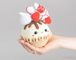 Crochet pattern Valentine pie, Cochet food pattern, Valentine day amigurumi pattern, Crochet Valentine gift pattern, Crochet cupcake pattern - Image 10