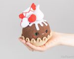 Crochet pattern Valentine pie, Cochet food pattern, Valentine day amigurumi pattern, Crochet Valentine gift pattern, Crochet cupcake pattern - Image 8