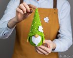 Crochet patterns Lucky gnome and four leaf clover pattern, Crochet gnome amigurumi pattern, St. Patrick's day crochet pattern, Crochet decor - Image 8