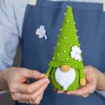 Crochet patterns Lucky gnome and four leaf clover pattern, Crochet gnome amigurumi pattern, St. Patrick's day crochet pattern, Crochet decor - Image 6