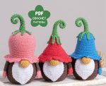 Crochet patterns by Mufficorn  Flower gnomes, Crochet Easter gnomes pattern, Mother's day gnomes amigurumi pattern, Easter crochet pattern - Image 2