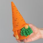 Crochet patterns gnome and carrot, Crochet Easter gnome patterns, Crochet gnome amigurumi pattern, Crochet food pattern, Gardener gift - Image 7