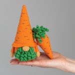 Crochet patterns gnome and carrot, Crochet Easter gnome patterns, Crochet gnome amigurumi pattern, Crochet food pattern, Gardener gift - Image 10