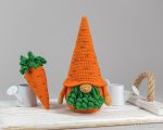 Crochet patterns gnome and carrot, Crochet Easter gnome patterns, Crochet gnome amigurumi pattern, Crochet food pattern, Gardener gift - Image 5