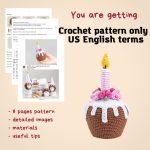Crochet patterns Birthday cupcake, Crochet amigurumi pattern, Easter crochet food pattern, Crochet holiday gift pattern, Ukrainian artist - Image 2