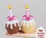 Crochet patterns Birthday cupcake, Crochet amigurumi pattern, Easter crochet food pattern, Crochet holiday gift pattern, Ukrainian artist