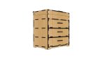 Laser Cut Commode Plan: 3-Drawer Jewelry Box (Digital Product) - Image 2