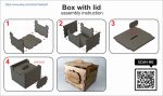 Laser Cut Box with Lid SVG DXF CDR Files (Digital Download) - Image 6