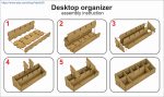 Laser Cut Desktop Organizer Files: SVG, DXF, CDR (Digital Download) - Image 5