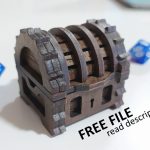 Micro treasure chest. Only 3mm. Laser cut files SVG, PDF, CDR Digital product
