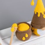 Crochet patterns Gnome and Honey Pot, Crochet gnome patterns, Gnome amigurumi pattern, Crochet food pattern - Image 3