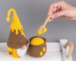 Crochet patterns Gnome and Honey Pot, Crochet gnome patterns, Gnome amigurumi pattern, Crochet food pattern - Image 10