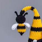 Crochet patterns Gnome with Bee, Crochet bee pattern, Gnome amigurumi pattern, Crochet gnome pattern with crochet flowers - Image 9