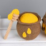 Crochet patterns Gnome and Honey Pot, Crochet gnome patterns, Gnome amigurumi pattern, Crochet food pattern - Image 5