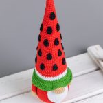 Crochet patterns Watermelon Gnome, Crochet gnome amigurumi pattern, Crochet food pattern,  Amigurumi food pattern, Crochet play food - Image 10