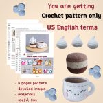 Crochet pattern mug of Hot Chocolate, Crochet play food drink, Kawaii amigurumi food pattern, Crochet food pattern, Crochet cup pattern - Image 2