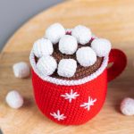 Crochet patterns Christmas gnome with mug, Christmas amigurumi gnome pattern, Crochet winter gnome pattern, Holiday gnome amigurumi pattern - Image 4