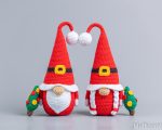 Christmas crochet patterns Santa gnomes with Christmas trees, Christmas gnomes amigurumi pattern, Crochet Christmas ornaments, Holiday gnome - Image 5