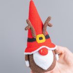 Christmas crochet patterns Reindeer gnomes, Christmas gnomes reindeer amigurumi pattern, Crochet Christmas ornaments, Winter gnomes patterns - Image 4