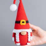 Christmas crochet patterns Santa gnomes with Christmas trees, Christmas gnomes amigurumi pattern, Crochet Christmas ornaments, Holiday gnome - Image 10