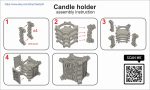 Laser Cut Candlestick SVG, PDF, CDR Files for 3mm-5mm Wood - Image 6