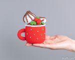 Crochet patterns Christmas gnome with mug and meringues, Christmas amigurumi pattern, Crochet winter gnome pattern, Holiday gnome pattern - Image 7