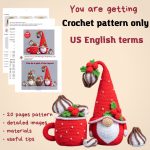 Crochet patterns Christmas gnome with mug and meringues, Christmas amigurumi pattern, Crochet winter gnome pattern, Holiday gnome pattern - Image 2
