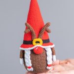 Christmas crochet patterns Reindeer gnomes, Christmas gnomes reindeer amigurumi pattern, Crochet Christmas ornaments, Winter gnomes patterns - Image 5