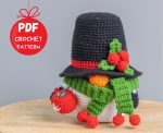 Christmas crochet patterns bundle Snowman gnomes, Christmas amigurumi crochet ornaments pattern, Christmas crochet gnomes pattern - Image 5