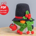Crochet patterns Christmas Snowman gnome, Christmas amigurumi gnome pattern, Christmas crochet gnomes pattern, Crochet winter gnome pattern