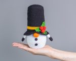 Crochet patterns Christmas Snowman gnome with the bell and candy cane, Christmas amigurumi gnome pattern, Christmas crochet gnomes pattern - Image 8