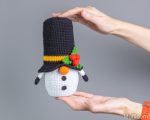 Crochet patterns Christmas Snowman gnome with the bell and candy cane, Christmas amigurumi gnome pattern, Christmas crochet gnomes pattern - Image 9