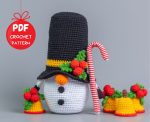 Christmas crochet patterns bundle Snowman gnomes, Christmas amigurumi crochet ornaments pattern, Christmas crochet gnomes pattern - Image 7