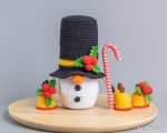 Christmas crochet patterns bundle Snowman gnomes, Christmas amigurumi crochet ornaments pattern, Christmas crochet gnomes pattern - Image 10