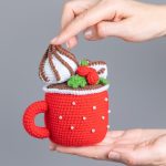 Crochet patterns Christmas gnome with mug and meringues, Christmas amigurumi pattern, Crochet winter gnome pattern, Holiday gnome pattern - Image 8