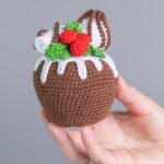 Crochet patterns Christmas gnome with cupcake and meringues, Christmas amigurumi pattern, Crochet gnome pattern, Crochet play food pattern - Image 8