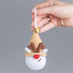 Christmas ornaments crochet pattern bundle, Crochet reindeer gnome pattern, Crochet Christmas tree keychain, Snowman gnome amigurumi pattern - Image 5