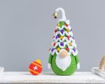 Crochet patterns Christmas tree gnome with Christmas ornements, Christmas amigurumi gnome pattern, Christmas crochet gnome pattern - Image 5