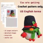 Christmas crochet patterns bundle Snowman gnomes, Christmas amigurumi crochet ornaments pattern, Christmas crochet gnomes pattern - Image 4