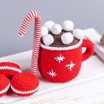 Crochet patterns Christmas mug and murshmallows,  Christmas crochet food pattern, Crochet play food pattern, Crochet Christmas decor pattern - Image 5
